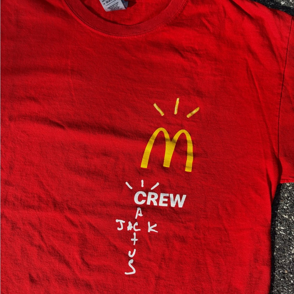 VINTAGE TRAVIS SCOTT MCDONALDS SHIRT